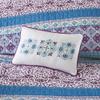 Ergode Boho Reversible Quilt Set - Vibrant Prints, Solid Purple Reverse Side - Includes Shams & Decorative Pillows - Pre-Washed Cotton Fill - Oeko-TEX Certified - Treatment - Chic Bedroom Upgrade view 2