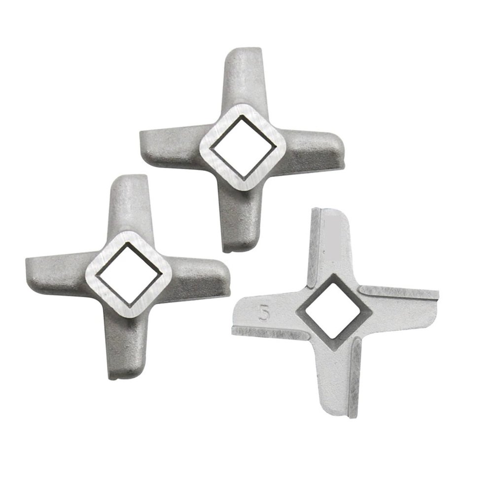 3 Pieces Meat Grinder Knife #5 Mincer Blade, Meat Grinder Parts Spare Parts, Compatible For Bosch