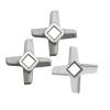 3 Pieces Meat Grinder Knife #5 Mincer Blade, Meat Grinder Parts Spare Parts, Compatible For Bosch view 1