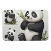 BVNMT Water Absorbent Mat Cute Cartoon Panda Printed Non-Slip Floor Mat Diatomaceous Mud Mat for Indoor and Outdoor 23.615.7 Inch view 1