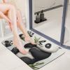 BVNMT Water Absorbent Mat Cute Cartoon Panda Printed Non-Slip Floor Mat Diatomaceous Mud Mat for Indoor and Outdoor 23.615.7 Inch view 2