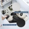 BVNMT Water Absorbent Mat Cute Cartoon Panda Printed Non-Slip Floor Mat Diatomaceous Mud Mat for Indoor and Outdoor 23.615.7 Inch view 4
