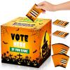 AORZIT Halloween Party Costume Contest Ballot Set 2024 Halloween Cardboard Ballot Box with Voting Cards for Home Indoor Office Vote Party Game, Trick or Treat Trophy Awards view 1