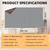 Grefinity Marine Carpet,6 FT x 10 FT Smoke Gray Indoor Outdoor Carpet 0.2" Thick Boat Carpet with Water-Proof TPE Backing, Non-Slide Outdoor Marine Carpet Roll for Home, Patio, Porch, Deck view 2