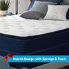 SomosBeds Fairhill Pillow Top Mattress - California King Mattress, 11 Inch, Medium Feel, Cooling Gel Foam Hybrid Mattress with Wrapped Coils for King Size Bed - Provides Pressure Relief, Great Sleep view 2