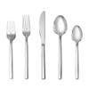 Fortessa Arezzo 18/10 Stainless Steel Flatware, 60 Piece Place Setting (Service for 12), Silver view 1