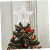 Anneome 1pc Led Xmas Tree Topper Light Creative Star Decoration Light Strings for Christmas Tree Star Holiday Treetop Decor to Brighten Your Festive Atmosphere view 2