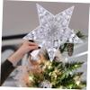 Anneome 1pc Led Xmas Tree Topper Light Creative Star Decoration Light Strings for Christmas Tree Star Holiday Treetop Decor to Brighten Your Festive Atmosphere view 3