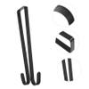Cabilock Double-Sided Wreath Hanger Easy to Install Over Door Hook for Holiday Decor Sturdy Garland Hook for Festive Displays No Tools Required for Use for Wreaths view 2