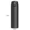 450ml Insulated Coffee Mug with Ceramic Coating, Iced Coffee Tumbler Cup with Flip Lid and Handle Double Wall Vacuum Leak-Proof Thermos Mug for Travel Office School Party Camping view 2