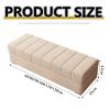 Cat Claw Flannel Ottoman With Storage Rectangular Extra Long Storage Bench Bedroom Bed End Stool Rectangular Storage Footstool Change Shoe Bench Foot Rest For Living Room For Bedroom, Living Room(Brow view 2
