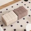 Cat Claw Flannel Ottoman With Storage Rectangular Extra Long Storage Bench Bedroom Bed End Stool Rectangular Storage Footstool Change Shoe Bench Foot Rest For Living Room For Bedroom, Living Room(Brow view 3