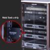 LYXWGRZD AV Media Stand, Multi-Tier Storage Stereo Cabinet, TV Stand with Tempered Glass Door, Audio Rack with Universal Wheel Design, Strong Load-Bearing Capacity(120cm/47.2in) view 2