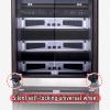 LYXWGRZD AV Media Stand, Multi-Tier Storage Stereo Cabinet, TV Stand with Tempered Glass Door, Audio Rack with Universal Wheel Design, Strong Load-Bearing Capacity(120cm/47.2in) view 3