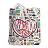Chicago Tote Bag, Chicago Souvenirs Gifts, City Lover Gifts Travel Gift for Women Friend Sister Mom, Birthday Christmas Girls Trip Bachelorette Party Favors, Reusable Shopping Grocery Bags view 1