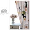 ShiTingYu Boho Abstract Cat Curtains Mid Century Geometric Minimalist Art Modern Boy Girl Kids Green Orange Drapes for Bedroom Living Room Kitchen Window Treatments Rod Pocket 2 Panel 84x84 Inch view 3