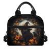 Bivxisrvo Halloween Insulated Lunch Bag for Teens Large Capacity Large Lunch Bag for Women Insulated with Strap Double Lunch Box for Outdoor Picnic School view 1