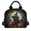 Bivxisrvo Halloween Insulated Lunch Bag for Teens Large Capacity Large Lunch Bag for Women Insulated with Strap Double Lunch Box for Outdoor Picnic School view 2