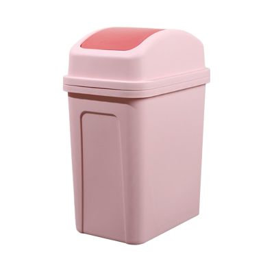 Trash Can with Lid ,5.5 Gallons, Solid Color Plastic Garbage Can with Lid, Waste Basket,trash Bin,garbage Bin ,slim Trash Can for Outdoor, Bathroom, Office, Dorm, Bedroom, Kitchen, Living Room