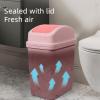 Trash Can with Lid ,5.5 Gallons, Solid Color Plastic Garbage Can with Lid, Waste Basket,trash Bin,garbage Bin ,slim Trash Can for Outdoor, Bathroom, Office, Dorm, Bedroom, Kitchen, Living Room view 4