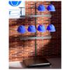 Sxlawesom Floor Hat Display Stand with Pulley, Safety Helmet, Helmet, Wig Storage Racks, Office Coat and hat Rack, Adjustable Height(12 Hats) view 4