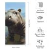 BVNMT Superfine Fiber Towels Soft Bath Towels are Lightweight and Highly Absorbent, Cute Baby Hippos Printed Hand Towel Featuring Quick Drying Properties 28.7 X 13.8 Inches view 2