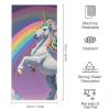 BVNMT Superfine Fiber Towels Soft Bath Towels are Lightweight and Highly Absorbent, Horse Standing in Rainbow Printed Hand Towel Featuring Quick Drying Properties 28.7 X 13.8 Inches view 2