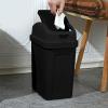 Gooddyiyukey Kitchen Trash Can with Lid,5.5 Gallons, Plastic Garbage Can with Lid, Waste Basket,Trash Bin,Garbage Bin,Slim Trash Can for Bedroom, Living Room, Office, Bathroom, Kitchen, Dorm, Outdoor view 3