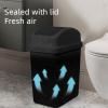 Gooddyiyukey Kitchen Trash Can with Lid,5.5 Gallons, Plastic Garbage Can with Lid, Waste Basket,Trash Bin,Garbage Bin,Slim Trash Can for Bedroom, Living Room, Office, Bathroom, Kitchen, Dorm, Outdoor view 4