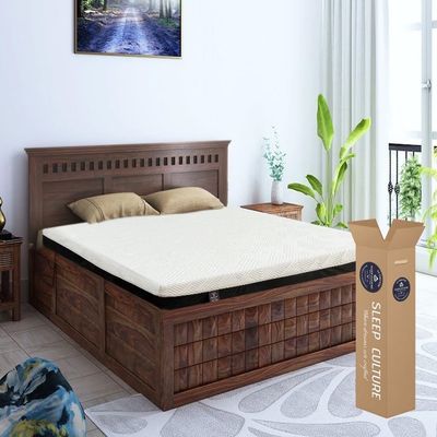 SLEEP CULTURE Ortho Memory Foam Mattress for Bed 10 Year Warranty (75x35x5 in, Single)