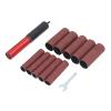XHTLLO Spindle Sander Adapter 1.5in Mandrel, Aluminum Alloy Drill Sanding Kit for Wood and Metal, Includes Sandpaper and Wrench view 1