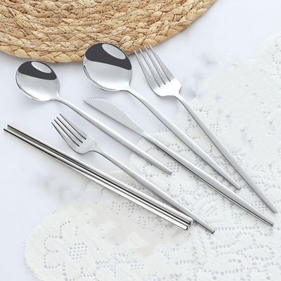 60-Piece Silverware Set with Chopsticks Flatware Set for 10,Stainless Steel Forks Spoons Knifes Dinnerware Set Reusable Cutlery Utensils Set for Daily Use Home Kitchen Party,Dishwasher Safe