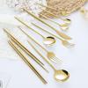 60-Piece Silverware Set with Chopsticks Flatware Set for 10,Stainless Steel Forks Spoons Knifes Dinnerware Set Reusable Cutlery Utensils Set for Daily Use Home Kitchen Party,Dishwasher Safe view 4