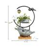 HEAIQI Indoor Small Water Fountain Tabletop Fountain Chinese Style Office Alpine Water Fountain Ornaments Living Room Fountain Landscape Humidifier Tabletop Fountains Feng Shui Decor view 2