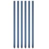 6 Pcs Partition Privacy Screen Wooden Slats, Modern Room Divider Partition Posts with Fitting, Entrance/Living Room Privacy Divider Decor Column(Blue,145cm/57in/4.75ft) view 1