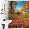 BTCOWZRV Gallery for Fall Shower Curtain Set Modern Shower Curtain for Bathroom Accessories Waterproof Washable Fabric Bath Curtain with 12 Hooks 70.9 X 70.9 Inch view 4