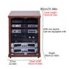 BAYTEWJX Media Cabinet,Media Shelf,Stereo Cabinet,Record Player Stand,Audio Rack Tower Perfect,Wooden Record Player Stand,for Record Player Wooden Stereo Cabinet Audio Rack Tower.(57x55x80cm) view 2