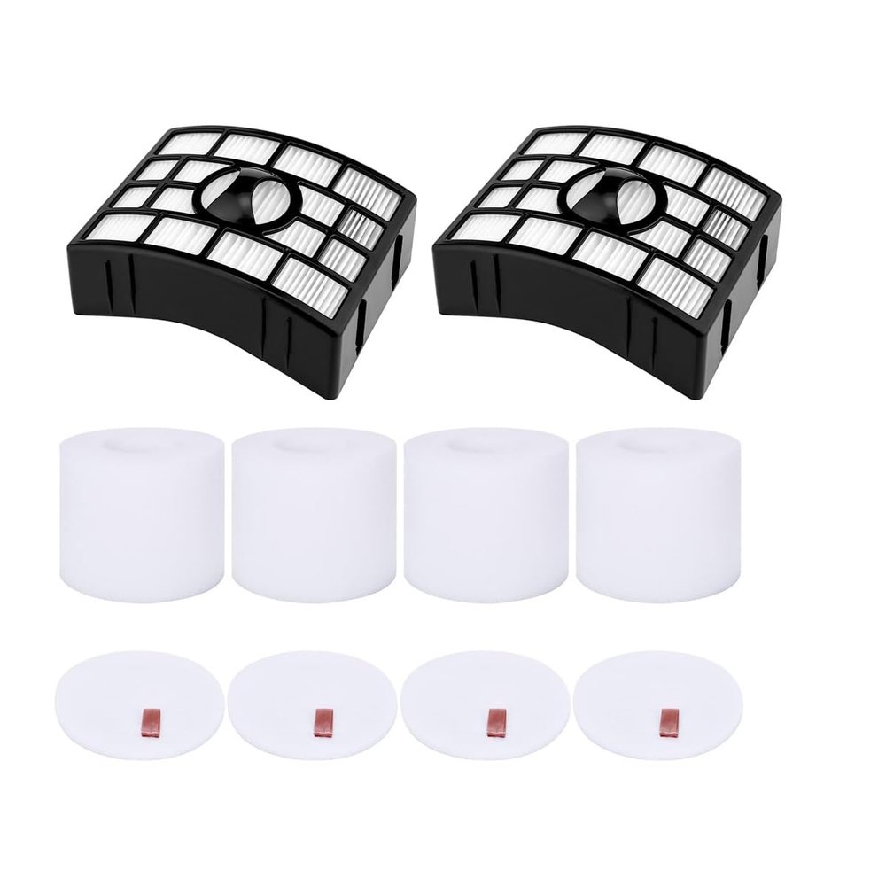 2 HEPA & 4 Set Foam Felt Filter For Shark Vacuum AX950, AX951, AX952, AZ1000, AZ1000W, AZ1001, AZ1002, AZ1002BRN, AZ1002C, AZ1002NP, AZ1003, AZ1003BRN, AZ1500WM, AZ1501, NV650, Part# XHF650 XFF650