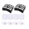 2 HEPA & 4 Set Foam Felt Filter For Shark Vacuum AX950, AX951, AX952, AZ1000, AZ1000W, AZ1001, AZ1002, AZ1002BRN, AZ1002C, AZ1002NP, AZ1003, AZ1003BRN, AZ1500WM, AZ1501, NV650, Part# XHF650 XFF650 view 1