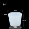 1pc Home Brew Stoppers Silicone Plug with 8mm Hole for Airlock Valve Bubbler Fermentation Exhaust Valve Silicone Rubber Plug(Size 9 with Hole) view 2