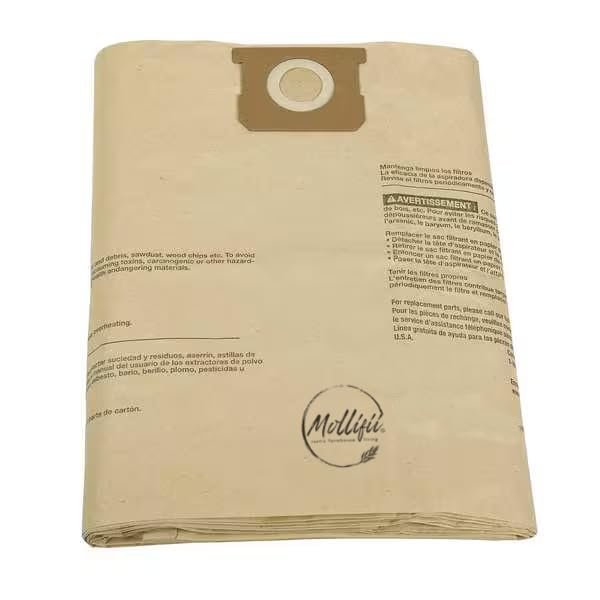 Vacuum Bags, 5 PK, Mfr: 61HW07-A