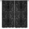 Halloween Curtains for Living Room,Skull Spooky Moody Skeleton Gothic Treatments Drapes for Bedroom Indoor Outdoor Event Party Decor 63" W X 63" L view 1