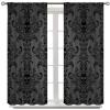 Halloween Curtains for Living Room,Skull Spooky Moody Skeleton Gothic Treatments Drapes for Bedroom Indoor Outdoor Event Party Decor 63" W X 63" L view 3