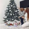 Christmas Tree Collar Snowman Red Truck Xmas Tree Snowflake Grey Christmas Tree Skirts Collapsible Christmas Tree Ring Xmas Tree Base Stand Cover for Holiday Decorations 6PCS view 3