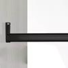 Closet Poles for Hanging Clothes - Heavy Duty Closet Poles w/Mounting Hardware for Bathroom, Windows - 20 24 28 32 36 40 50 60 Inch Length Closet Hanging Rod for Small Space(Black,Length 28in/71.1cm) view 1