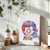 Canva Wall Art Living Room,Circuit Board Human Portrait Watercolor Print Tech Man Science Art Computer Electronic Motherboard Print-16"x20" wood frame canvas wall art view 3