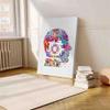 Canva Wall Art Living Room,Circuit Board Human Portrait Watercolor Print Tech Man Science Art Computer Electronic Motherboard Print-16"x20" wood frame canvas wall art view 4