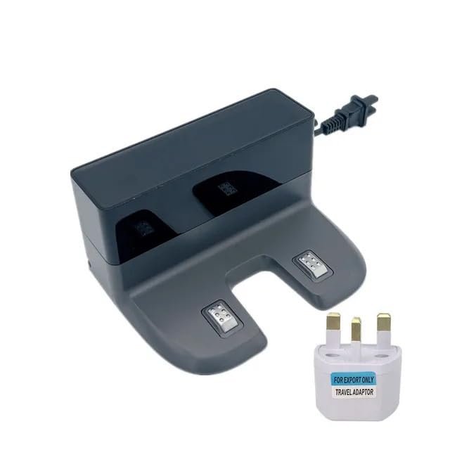 Charge Dock CH1833. Compatible for ECOVACS Deebot OZMO. T8 AIVI T8+ T9+ N8+ N8 Pro Robotic Vacuum Cleaner Spare Parts(Dock add UK Adapter)