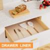 FLPMIX Clear Shelf Liners for Kitchen Cabinets - 11 Inch Width Easy to Cut Non-Adhesive Drawer Liner - Waterproof Pantry Liner for Refrigerator 11  240 Inch view 2