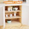 FLPMIX Clear Shelf Liners for Kitchen Cabinets - 11 Inch Width Easy to Cut Non-Adhesive Drawer Liner - Waterproof Pantry Liner for Refrigerator 11  240 Inch view 3